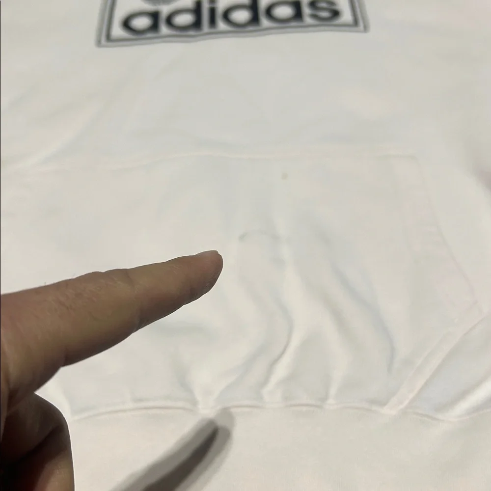 Adidas Light Pink Thick Hoodie (Men M)